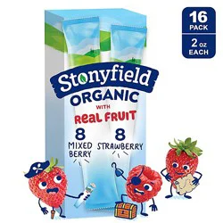 Stonyfield Organic Kids Yogurt Strawberry & Mixed Berry Variety Pack - 16-2 Oz