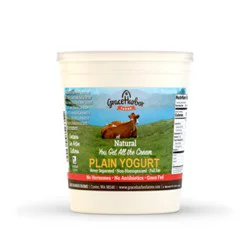 Grace Harbor Farms Yogurt Natural Plain - 32 Oz