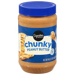 Signature Select Peanut Butter Chunky - 40 Oz