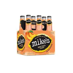 Mikes Hard Beverage Cool Hard Refreshing Lemonade Peach Bottle - 6-11.2 Fl. Oz.