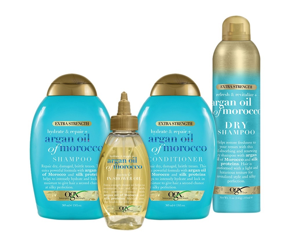 slide 3 of 4, Ogx Hydrate + Repair Argan Oil Of Morocco Extra Strength Shampoo - 13 Fl. Oz., 13 fl. oz.