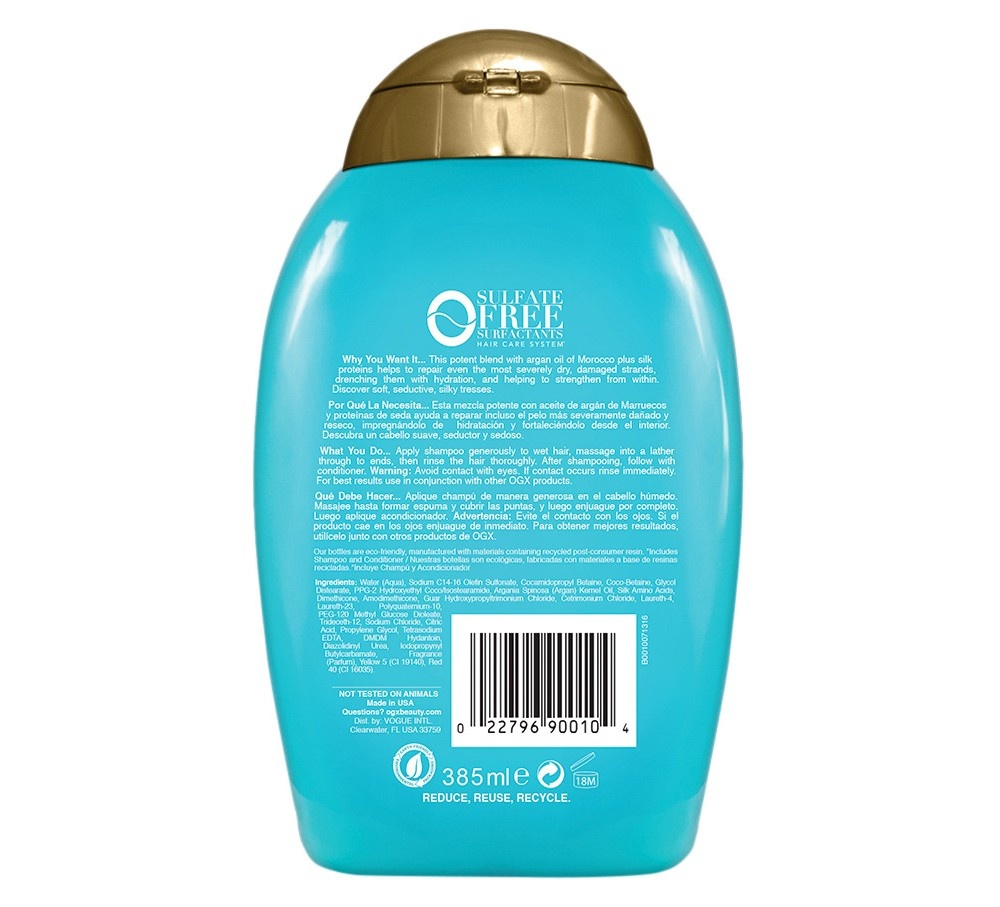 slide 2 of 4, Ogx Hydrate + Repair Argan Oil Of Morocco Extra Strength Shampoo - 13 Fl. Oz., 13 fl. oz.