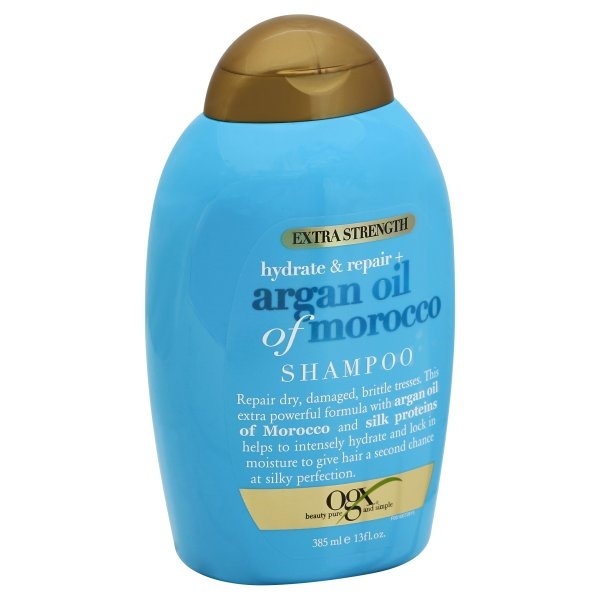 slide 1 of 4, Ogx Hydrate + Repair Argan Oil Of Morocco Extra Strength Shampoo - 13 Fl. Oz., 13 fl. oz.