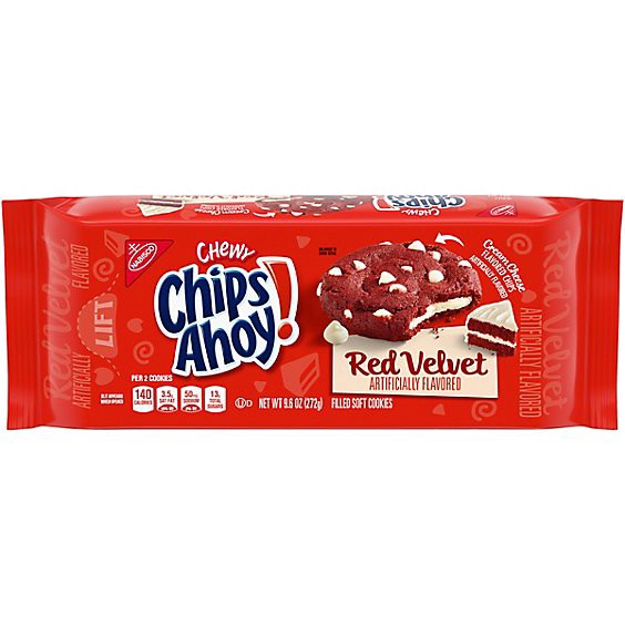 slide 1 of 1, Chips Ahoy! Cookies Chewy Filled Soft Red Velvet - 9.6 Oz, 9.6 oz