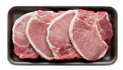 Meat Counter Pork Loin Rib Chops Bone In Thin - 2.50 Lb