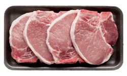 Meat Counter Pork Loin Chops Thin Cut Bone In - 1.50 Lb