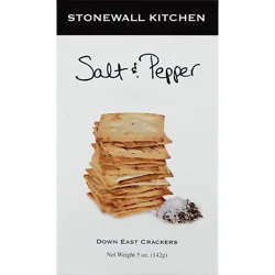 Stonewall Kitchen Crackers Down East Salt & Pepper - 5 Oz