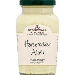 Stonewall Kitchen Mayonnaise Aioli Horseradish - 10.25 Oz