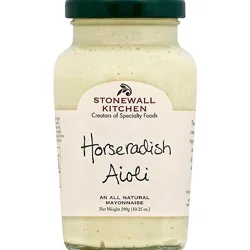 Stonewall Kitchen Mayonnaise Aioli Horseradish - 10.25 Oz