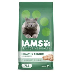 Iams Proactive Health With Chicken Cat Kibble Healthy Senior Dry Cat Food - 7 Lbs