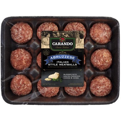 slide 1 of 1, Carando Abruzzese Italian Meatballs - 16 Oz, 16 oz