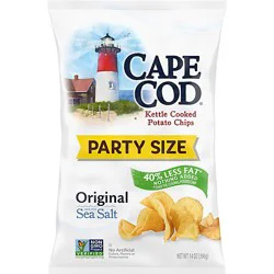 Cape Cod Less Fat Original Kettle Cooked Potato Chips - 14 Oz