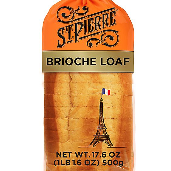 slide 1 of 1, St Pierre Brioche Loaf - 17.6 Oz, 17.6 oz