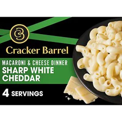 Cracker Barrel Sharp White Cheddar Macaroni & Cheese Dinner - 14 Oz