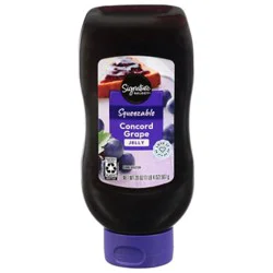 Signature Select Jelly Squeezable Grape - 20 Oz