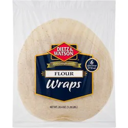 Dietz & Watson White Flour Wraps 20.4 Oz