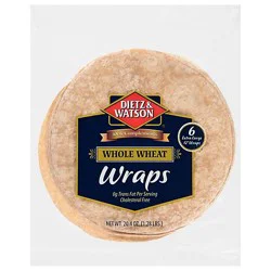 Dietz & Watson Whole Wheat Wraps 20.4 Oz