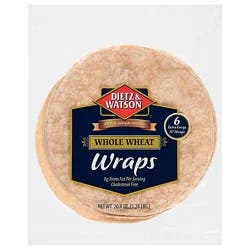Dietz & Watson Whole Wheat Wraps 20.4 Oz