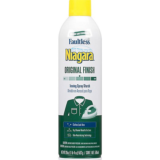 slide 1 of 9, Niagara Spray Starch Plus Original - 20 Fl. Oz., 20 oz