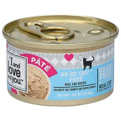 I And Love And You Cat Food Natural Oh My Cod Recipe Can - 3 Oz