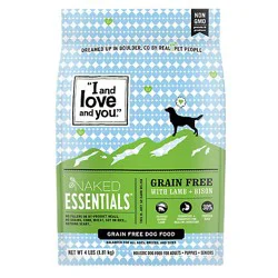 I And Love And You Naked Essentials Lamb + Bison Dry Dog Food - 4 Lb