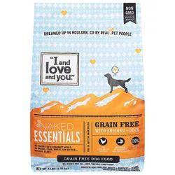 I And Love And You Naked Essentials Chicken + Duck Dry Dog Food - 4 Lb