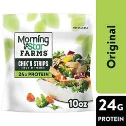 Morningstar Farms Meal Starters Chikn Strips Original Vegan Plant Based Protein - 10 Oz