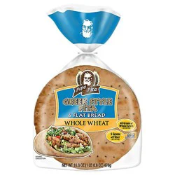Papa Pita 100% Wheat Greek Pita - 16.8 Oz