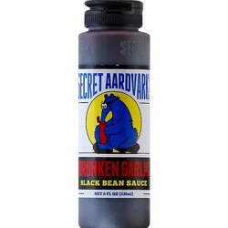Secret Aardvark Sauce Black Bean Drunken Garlic Bottle - 8 Fl. Oz.
