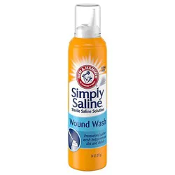 Arm & Hammer Simply Saline Wound Wash For Wound Irrigation Spray Bottle - 7.4 Oz