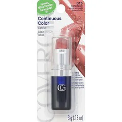 Covergirl Continuous Color Lipstick Bronzed Peach 015 - 0.13 Oz