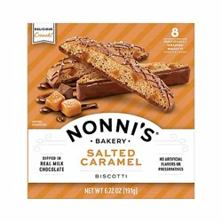 Nonnis Biscotti Salted Caramel 8 Count - 6.72 Oz