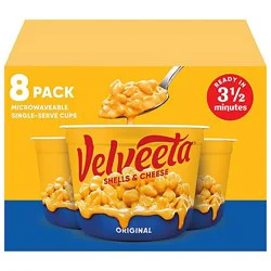 Velveeta Shells & Cheese Original Microwaveable Shell Pasta & Cheese Sauce - 8 - 2.39 Oz