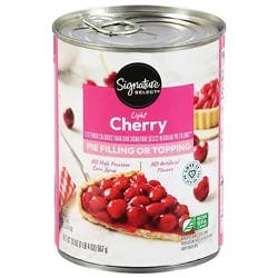 Signature Select Pie Filling Or Topping Cherry Light - 20 Oz