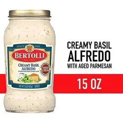 Bertolli Creamy Basil Alfredo Sauce With Aged Parmesan Cheese - 15 Oz