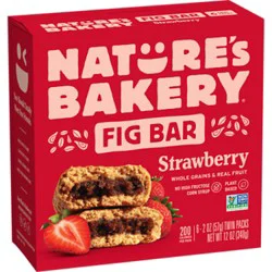 Natures Bakery Fig Bar Strawberry - 6-2 Oz