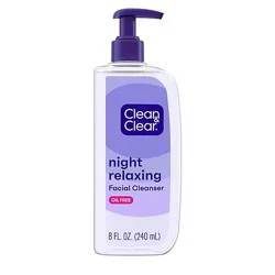 Clean & Clear Face Wash Deep Cleansing Night Relaxing - 8 Fl. Oz.