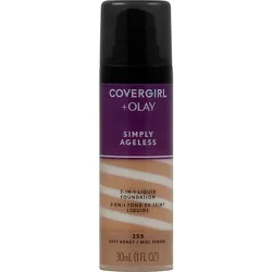 Covergirl + Olay Simply Ageless Liquid Foundation 3-In-1 Soft Honey 255 - 1 Fl. Oz.