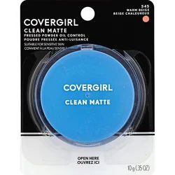 Covergirl Clean Pressed Powder Oil Control Anti-Luisance Warm Beige 545 - 0.35 Oz