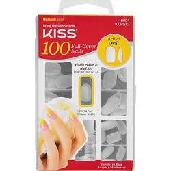 Kiss 100 Nails Active Oval - Each