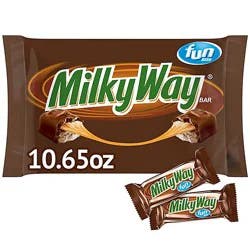 Milky Way Fun Size Chocolate Candy Bars Bag - 10.65 Oz
