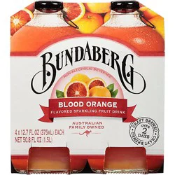 Bundaberg Beverage Non Alcoholic Sparkling Fruit Drink Blood Orange - 4-12.7 Fl. Oz.