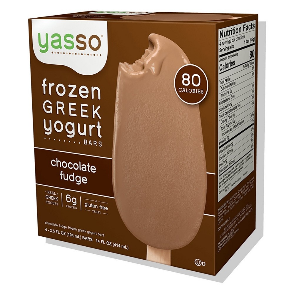 slide 6 of 6, Yasso Frozen Greek Yogurt - Chocolate Fudge Bars - 4ct, 