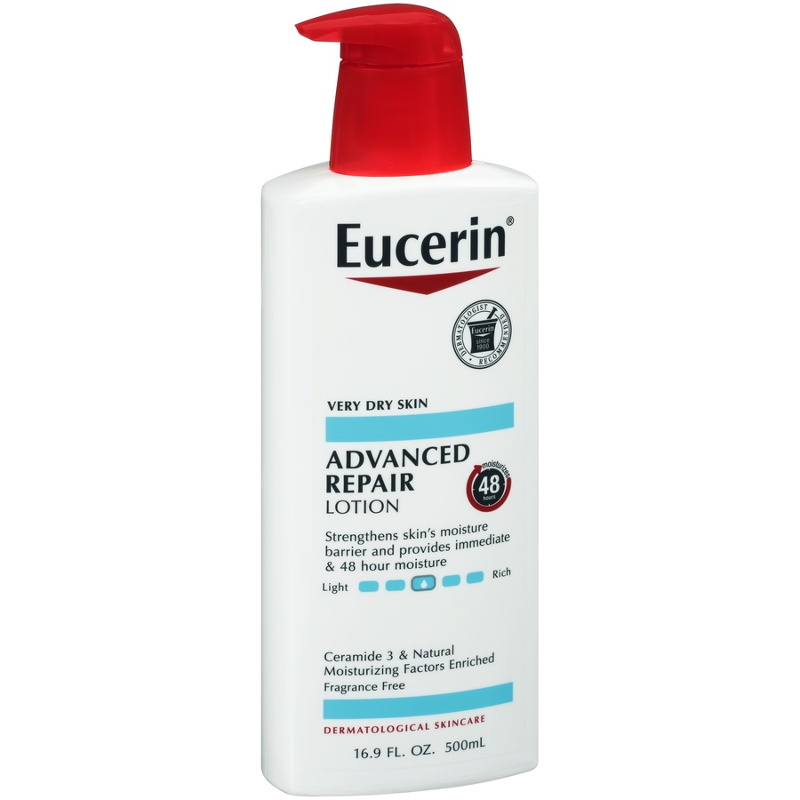 slide 2 of 7, Eucerin Advanced Repair Unscented Body Lotion for Dry Skin - 16.9 fl oz, 16.9 oz