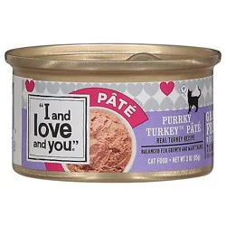 I And Love And You Cat Food Natural Purrky Turkey Recipe Can - 3 Oz