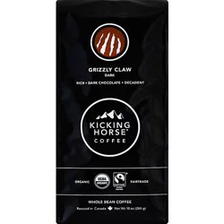 Kicking Horse Coffee Whole Bean Dark Roast Grizzly Claw - 10 Oz