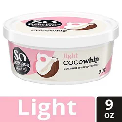 So Delicious Coco Whip! Whipped Topping Light Coconut - 9 Oz