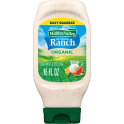 Hidden Valley Gluten Free Original Ranch Organic Salad Dressing And Topping - 16 Oz
