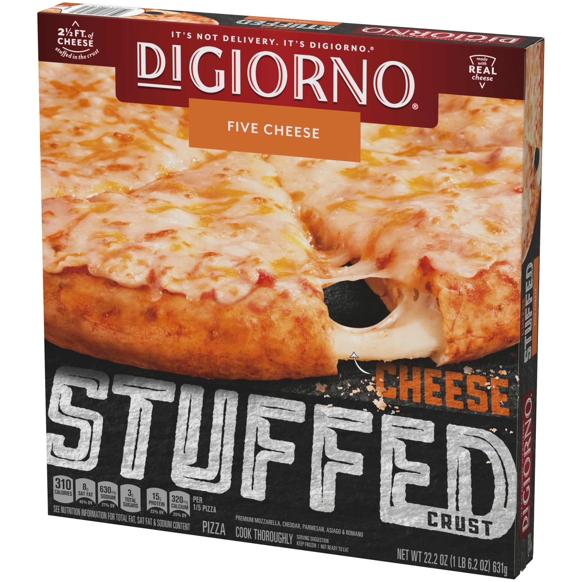 slide 4 of 6, DiGiorno Cheese Stuffed Crust Pizza, 22.2 oz