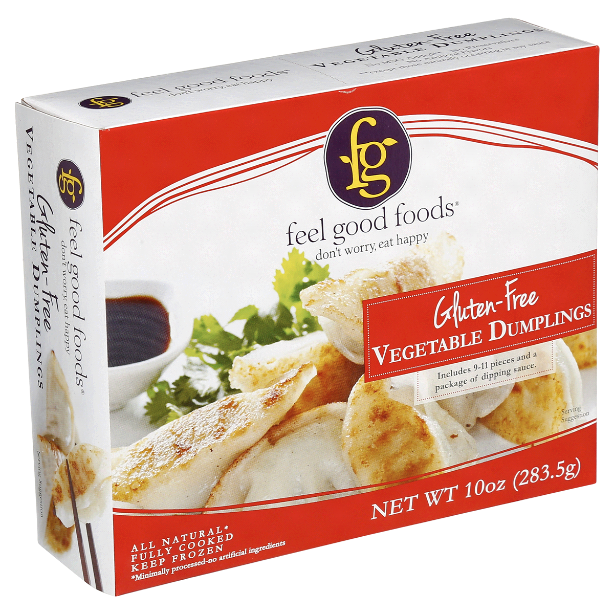 slide 2 of 6, Feel Good Foods Gluten Free Chicken Potstickers, 10 oz